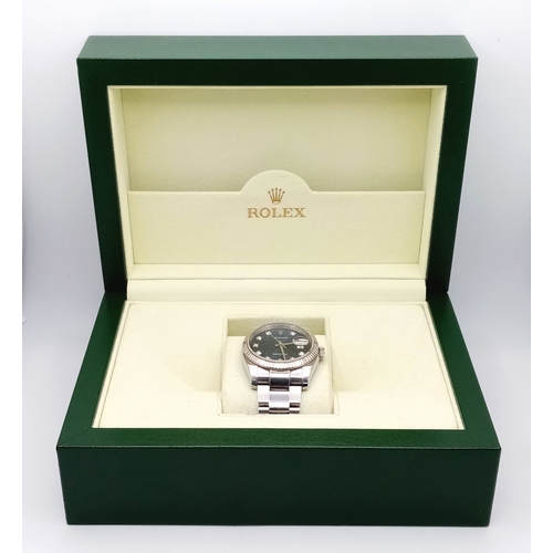 47 - A Rolex Datejust Automatic Gents Watch. Model 116234. Stainless steel bracelet and case - 36mm. Ice ... 