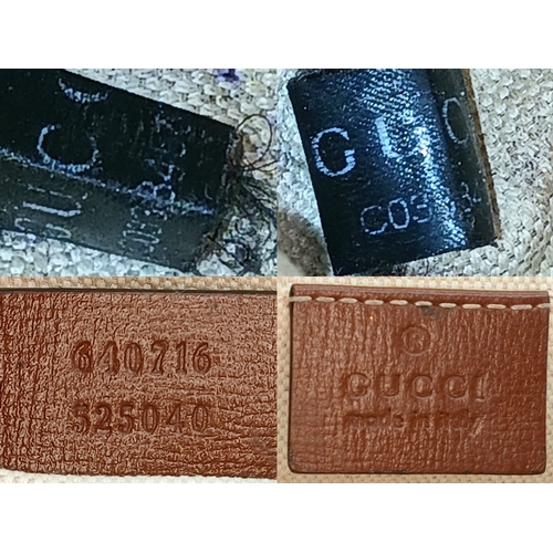 6 - A Gucci GG Supreme Monogram Azalea Small Horsebit 1955 Top Handle Bag. Beige and ebony GG Supreme ca... 