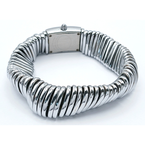 33 - A Links, Stainless Steel, Expandable Bracelet Watch. With Black Dial. Comes with an original box. As... 