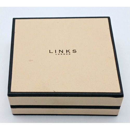33 - A Links, Stainless Steel, Expandable Bracelet Watch. With Black Dial. Comes with an original box. As... 