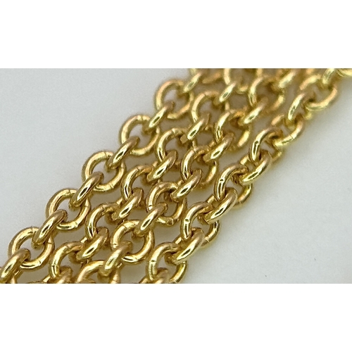 16 - An 18K Yellow and White Gold Diamond Pendant with Figure 8 Safety Catch Clasp. Comes with 18K Yellow... 