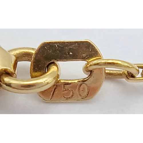 27 - AN 18K YELLOW GOLD, CLOVER DESIGN, BRACELET. 7.6G. SC 7070
