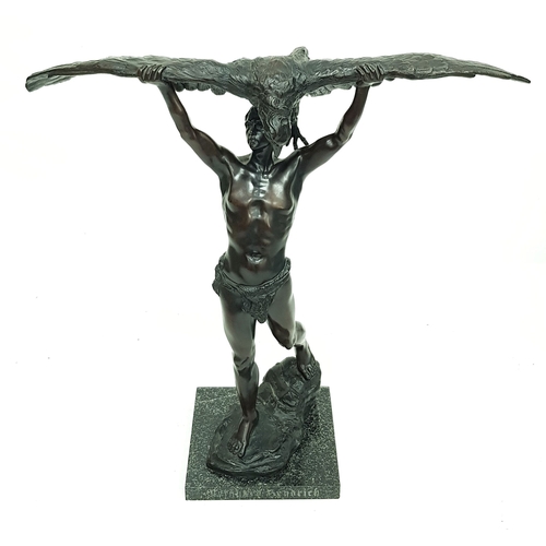 170 - A WW2 Era Third Reich German Reinhard Heydrich, SS-Obergruppenfuhrer Bronze. Recognised as one of th... 