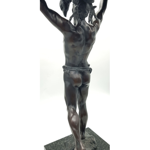 170 - A WW2 Era Third Reich German Reinhard Heydrich, SS-Obergruppenfuhrer Bronze. Recognised as one of th... 