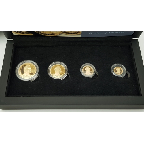 23 - A HATTONS OF LONDON, 2022, PRINCE WILLIAM 40TH BIRTHDAY, GOLD SOVEREIGN PROOF COIN SET. FEATURING A ... 