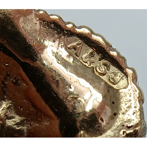 28 - Impressive Fully Hallmarked 9 CARAT GOLD ‘ENGLISH ROSE’  PENDANT. 4.6 Grams. 3.0 cm. Please see all ... 