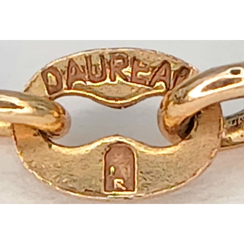 45 - A 9K Yellow Gold (tests as) Rope Chain Necklace. 66cm. 6.4g. Note: clasp is gold plated.