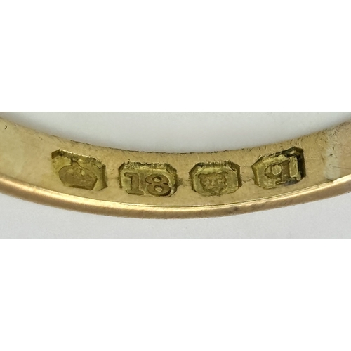 41 - An 18K Yellow Gold, Antique, Old Cut Diamond, 5 Stone Ring. Hallmarked London 1911. 0.45ctw. 3.2g, S... 