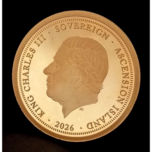 76 - A 2026, KING CHARLES III, PROOF CONDITION, TO CELBRATE THE CENTURY OF THE BIRTH OF QUEEN ELIZABETH I... 