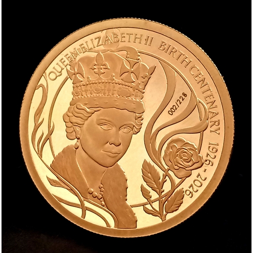 76 - A 2026, KING CHARLES III, PROOF CONDITION, TO CELBRATE THE CENTURY OF THE BIRTH OF QUEEN ELIZABETH I... 