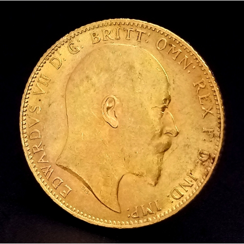 90 - A 1902, KING EDWARD VII, FULL SOVEREIGN COIN, IN BOX. REF: SH10473H.