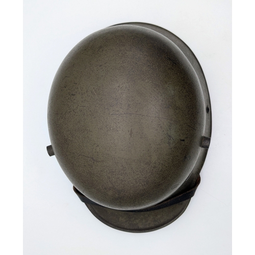 106 - Transitional Period German M17 Stahl Helm complete with M35 Liner, chinstrap and 3rd Reich Decals. T... 