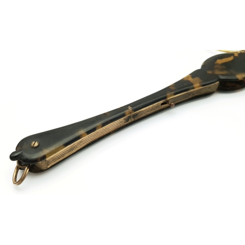 94 - An Antique Pair of Folding Lorgnette Glasses. Spring loaded with a push button-mechanism to flip ope... 