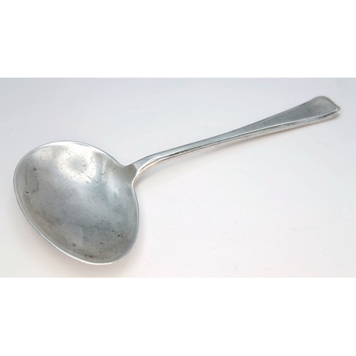 A 1933 Sterling Silver Sauce Ladle. Birmingham hallmarks. Makers mark ...