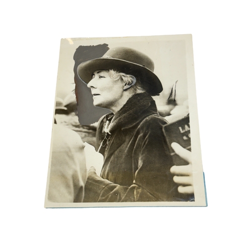 Mrs Helen Vernet &ndash; England&rsquo;s Only Female Bookmaker &ndash; Original Press Photograph - Horse Racing Ephemera