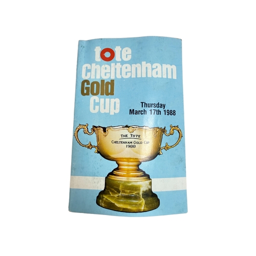 1988 Cheltenham Gold Cup Race Card – Charter Party Winner - Horse ...