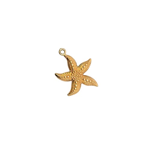 135 - Vintage 9ct Starfish Charm. Weighing 0.40g. Excellent Condition