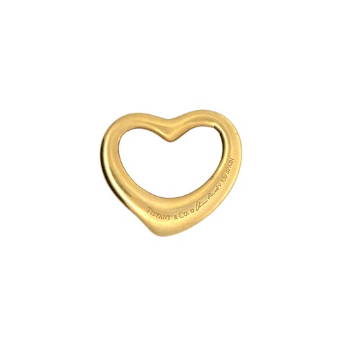 147 - Tiffany & Co Elsa Peretti  Heart. 18ct yellow gold. Good condition.