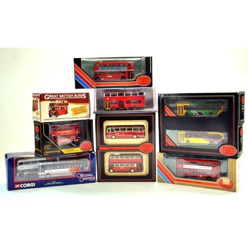 123 - Corgi and EFE Diecast Bus group comprising various issues. Eight Sets/Models. Appear Excellent with ... 