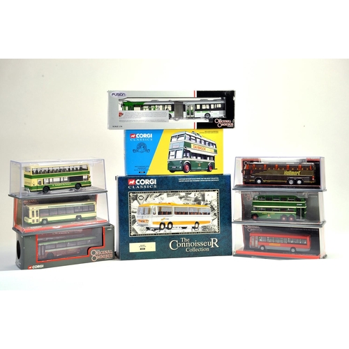 125 - Corgi Omnibus and Classics Diecast Bus group comprising various issues. Nine Models. Appear Excellen... 