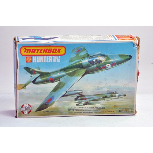 1098 - Matchbox Plastic Model Kit. 1:72 scale comprising no. PK117 Hunter T.Mk.7 Mk F.6 of No.58 Squadron. ... 