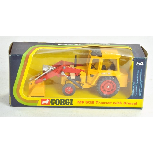 CORGI 54 MF 50B Tractor Shovel コーギー ショベル Corgi No. 54 Massey Ferguson Tractor 50B with Shovel