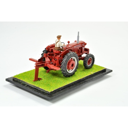 181 - Scratch Built 1/32 Model Farm Issue comprising bespoke International B450 4 Wheel Drive Tractor (wit... 