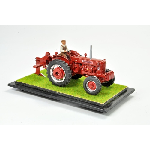 181 - Scratch Built 1/32 Model Farm Issue comprising bespoke International B450 4 Wheel Drive Tractor (wit... 