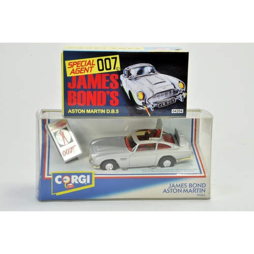 1152 - Duo of Corgi James Bond Aston Martin DB5 issues. Excellent in Boxes.