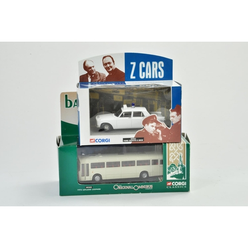 1154 - Duo of Corgi TV-related issues comprising no. 00502 Z Cars Ford Zephyr 6 MKIII plus no. 40205 Ballyk... 