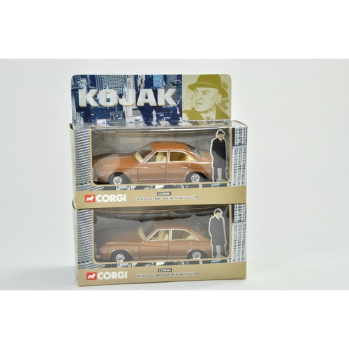 1157 - Duo of Corgi TV-related issues comprising no. CC00501 Kojak Bronze Buick. Excellent in Boxes.