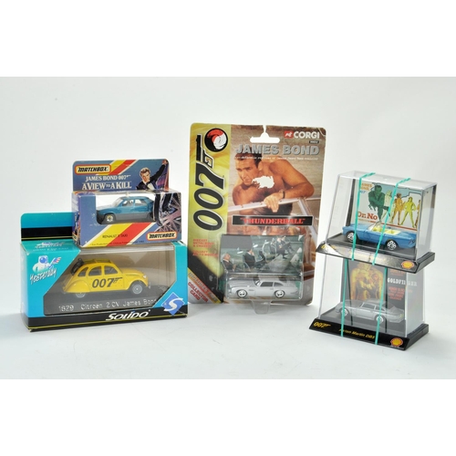 1158 - Group of James Bond 007 vehicles comprising of various makers including Matchbox Renault II Taxi fro... 