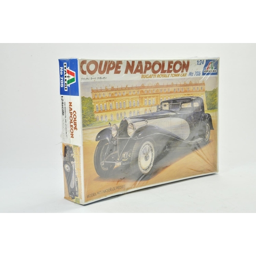 1176 - Italeri plastic model kit comprising 1/24 Couple Napoleon Bugatti Royale Town Car. Sealed.