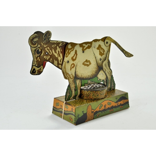 1205 - Marx or Similar Mechanical Tinplate Moo-ing Cow. Mechanism requires some attention otherwise an inte... 