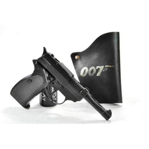 1256 - James Bond 007 Toy Pistol with Holster. Good mechanism, appears very good.