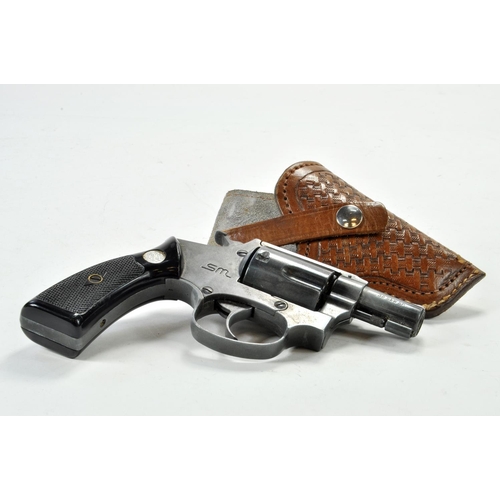 1258 - SM Smith and Weston Realistic Novelty Prop Replica Revolver / Pistol with Holster