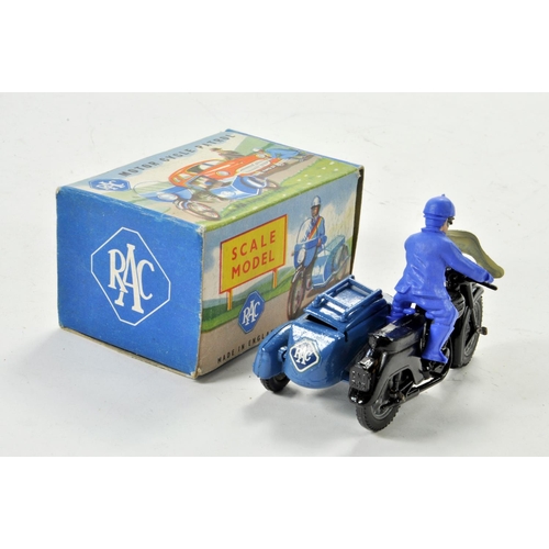 1295 - Benbros RAC Patrol Motorcycle & Sidecar. Nice example appears very good to excellent with very minor... 