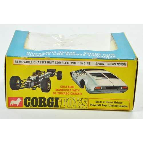 1315 - Corgi No. 271 Ghia 5000 Mangusta with De Tomaso Chassis. Very good to excellent, aerial broken in a ... 