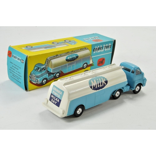 1326 - Corgi No. 1129 Bedford Type S Articulated Milk Tanker in two-tone light blue and white. Generally ex... 