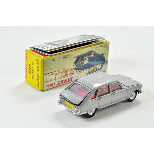 1329 - French Dinky No. 537 Renault 16 in silver with red interior. Generally excellent in excellent box wi... 