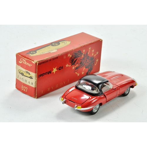 1353 - Tekno No. 927 Jaguar E Type in Red. Very Good to Excellent with some minor marks of wear in very goo... 