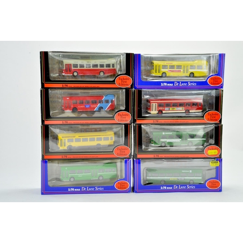 605 - Group of 8 boxed EFE 1/76 Diecast Leyland Bus issues in various operator liveries, some code 3 issue... 