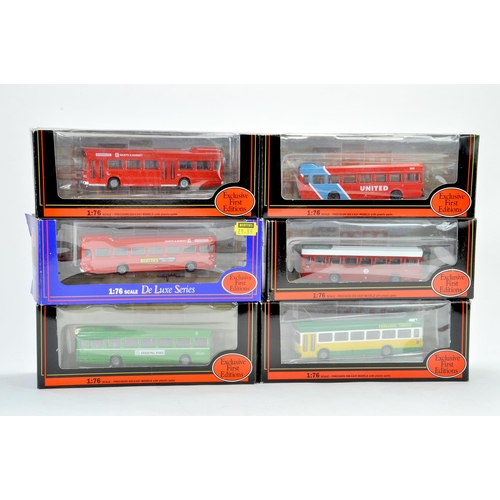 607 - Group of 6 boxed EFE 1/76 Diecast Leyland Bus issues in various operator liveries. Appear generally ... 