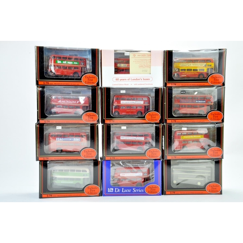 609 - Group of 12 boxed EFE 1/76 Diecast Route Master issues in various operator liveries. Some code 3 and... 