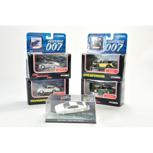 1665 - Corgi James Bond Diecast group comprising various datacard issues inc Thunderball, Die Another Day x... 