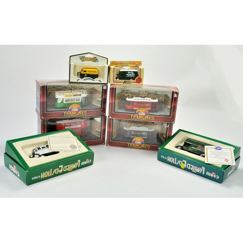 1666 - A group of Corgi Tramline Diecast issues plus duo of Limited Edition Commercials and two others. Exc... 