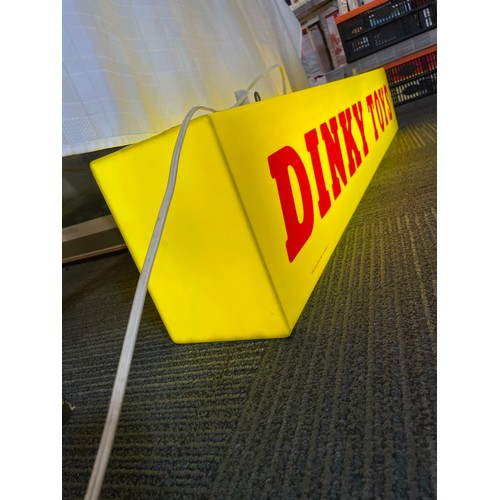 1499 - An impressive and scarce large Dinky Toys illuminated Advertising Shop Display Sign. Made in Belgium... 