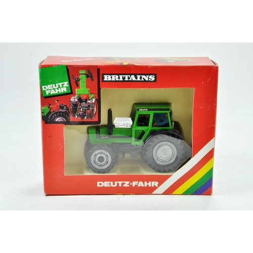 142 - Britains 1/32 Farm issue comprising Deutz DX110 Tractor. Excellent, box has some very minor storage ... 