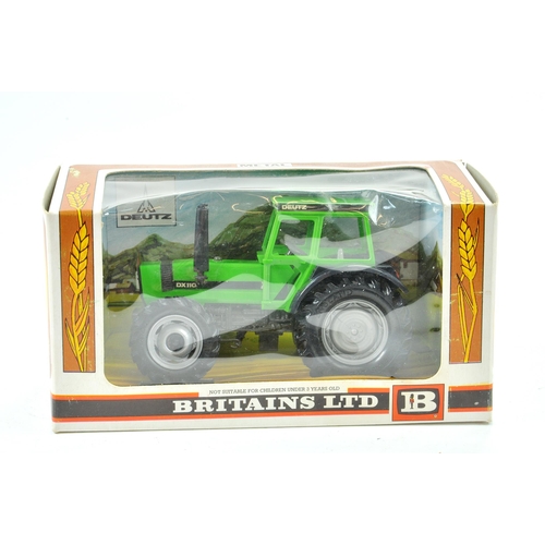 144 - Britains 1/32 Farm issue comprising Deutz DX110 Tractor. Excellent, box has some very minor storage ... 