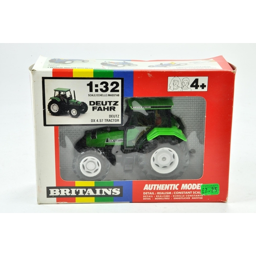 145 - Britains 1/32 Farm issue comprising Deutz DX4.57 Tractor. Excellent, box has some very minor storage... 